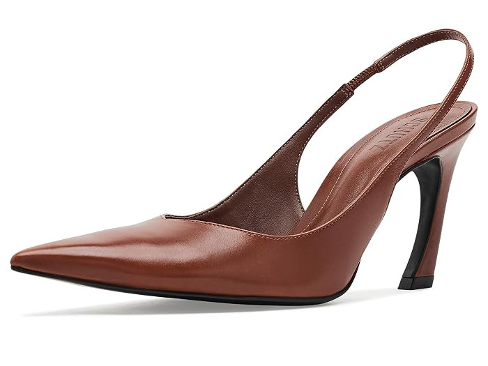 Schutz Lexi Sling High Women's Heels White : 11 M, Leather | Zappos.com
