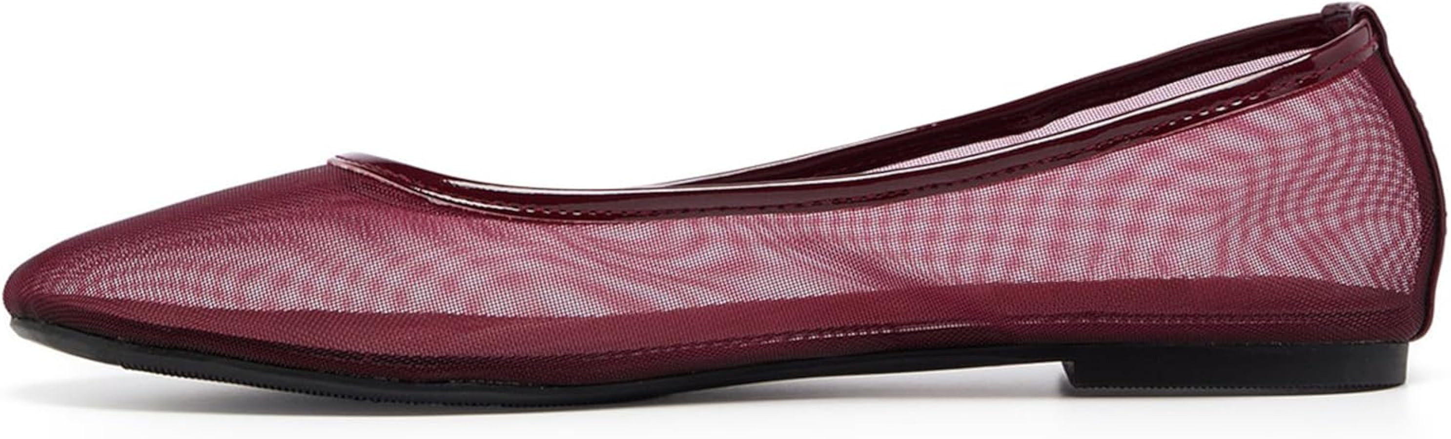 Tulle Mesh Ballet Flats Shoes for Women Slip On Ballerina Shoes Round Toe Comfortable Casual Work... | Amazon (US)