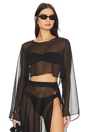 Grace Cropped Shirt | Revolve Clothing (Global)