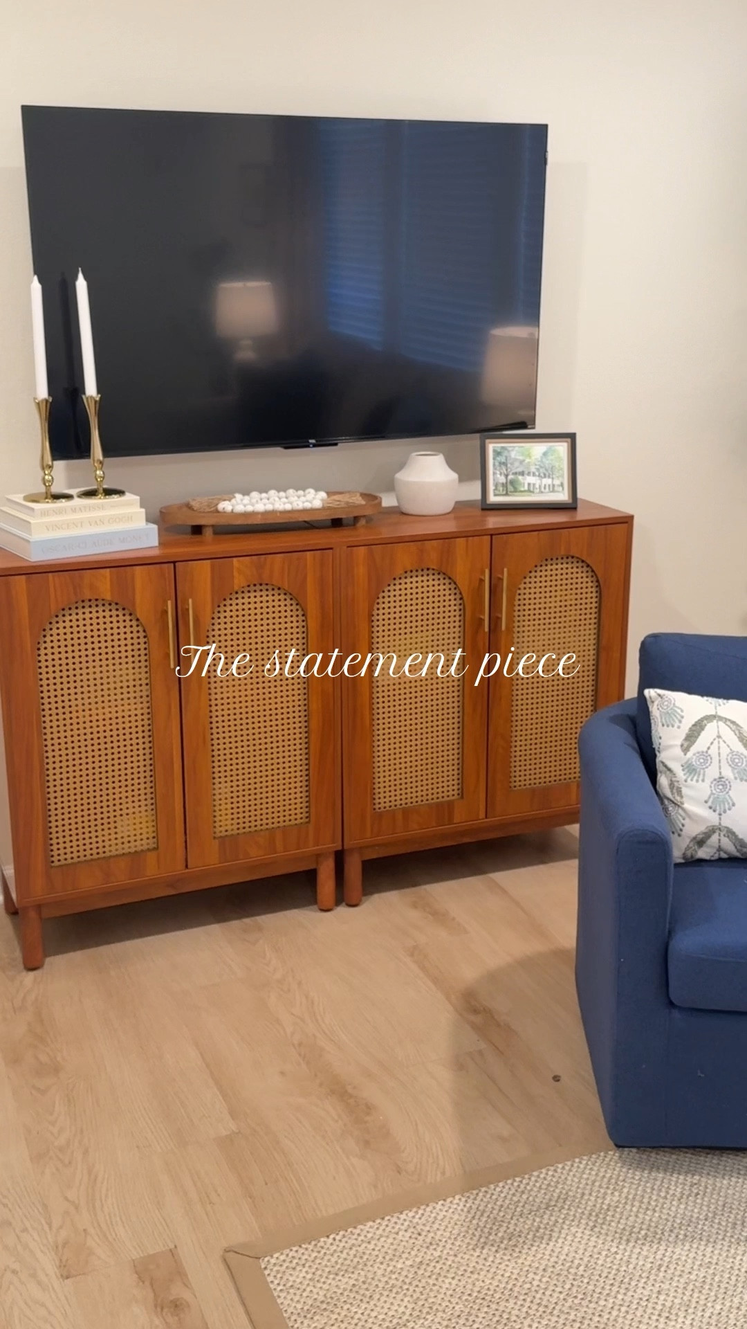 My favorite statement piece! Beautiful rattan sideboard buffet cabinet. 2 pieces that can be separated and perfect for storing dishes or games. Furniture / living space 

#LTKHome #LTKGiftGuide #LTKCyberWeek