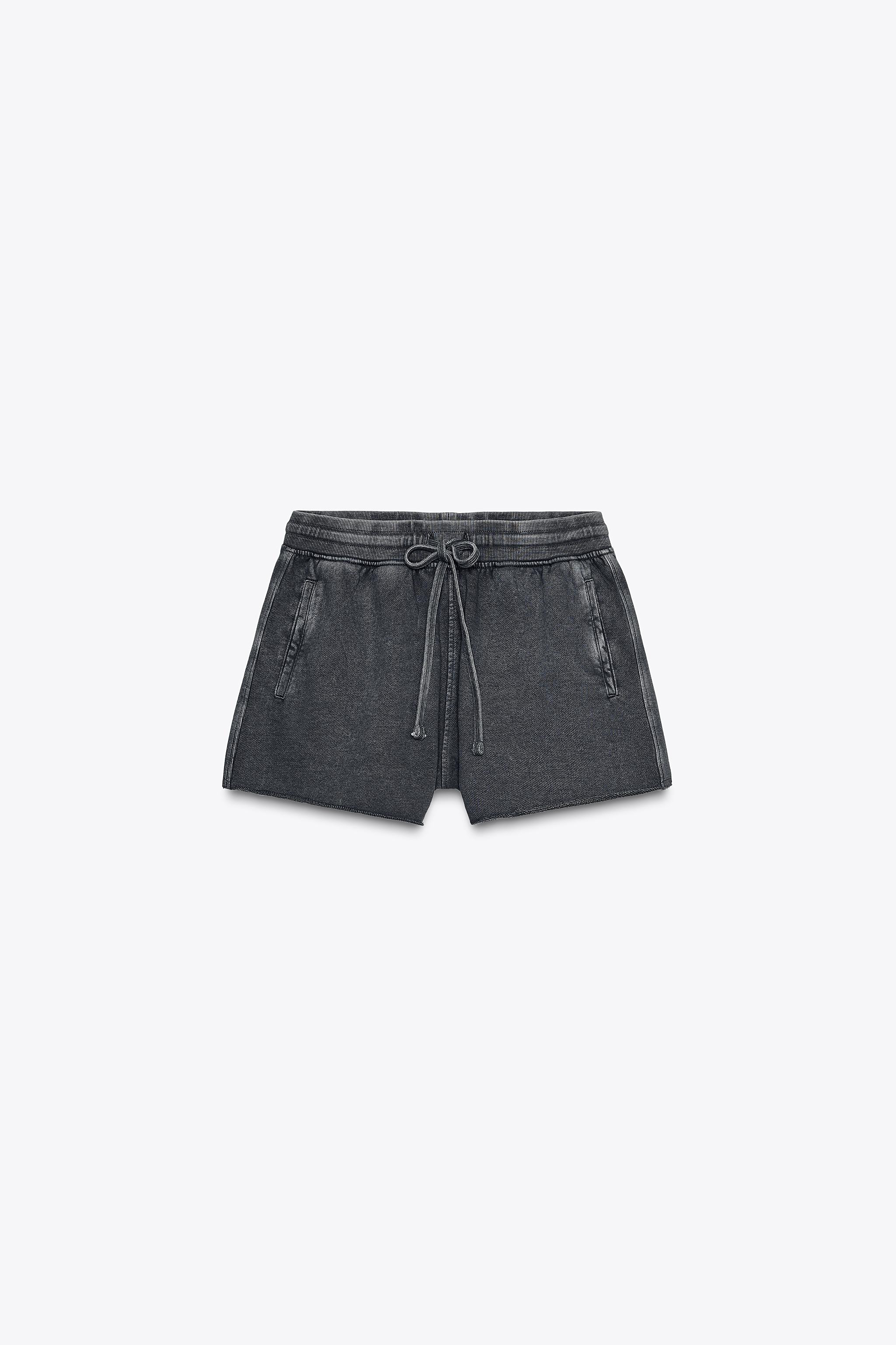 WASHED EFFECT FLEECE SHORTS | Zara US
