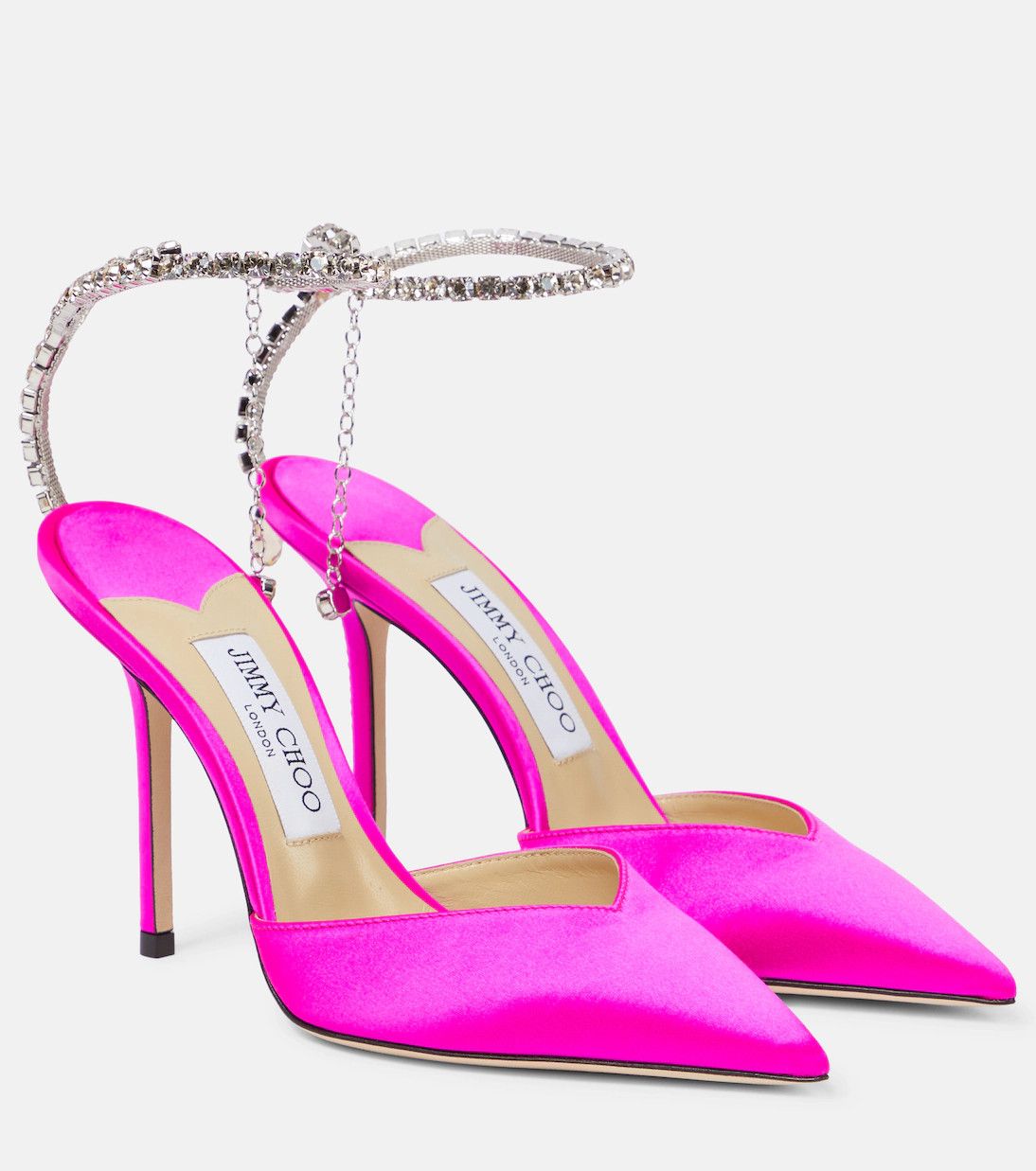 Saeda 100 embellished satin pumps | Mytheresa (UK)