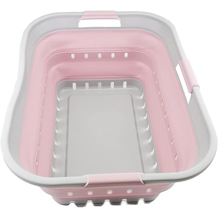 Pop & Load Collapse & Store 1 Large 25" Slim Collapsible Plastic Laundry Basket, Space Saving Por... | Amazon (US)
