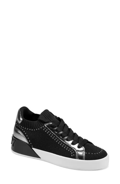 DKNY Mallory Stud Sneaker in Black at Nordstrom, Size 6.5 | Nordstrom