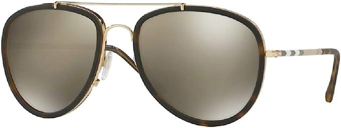 Burberry BE3090Q Pilot Sunglasses For Men+FREE Complimentary Eyewear Care Kit | Amazon (US)