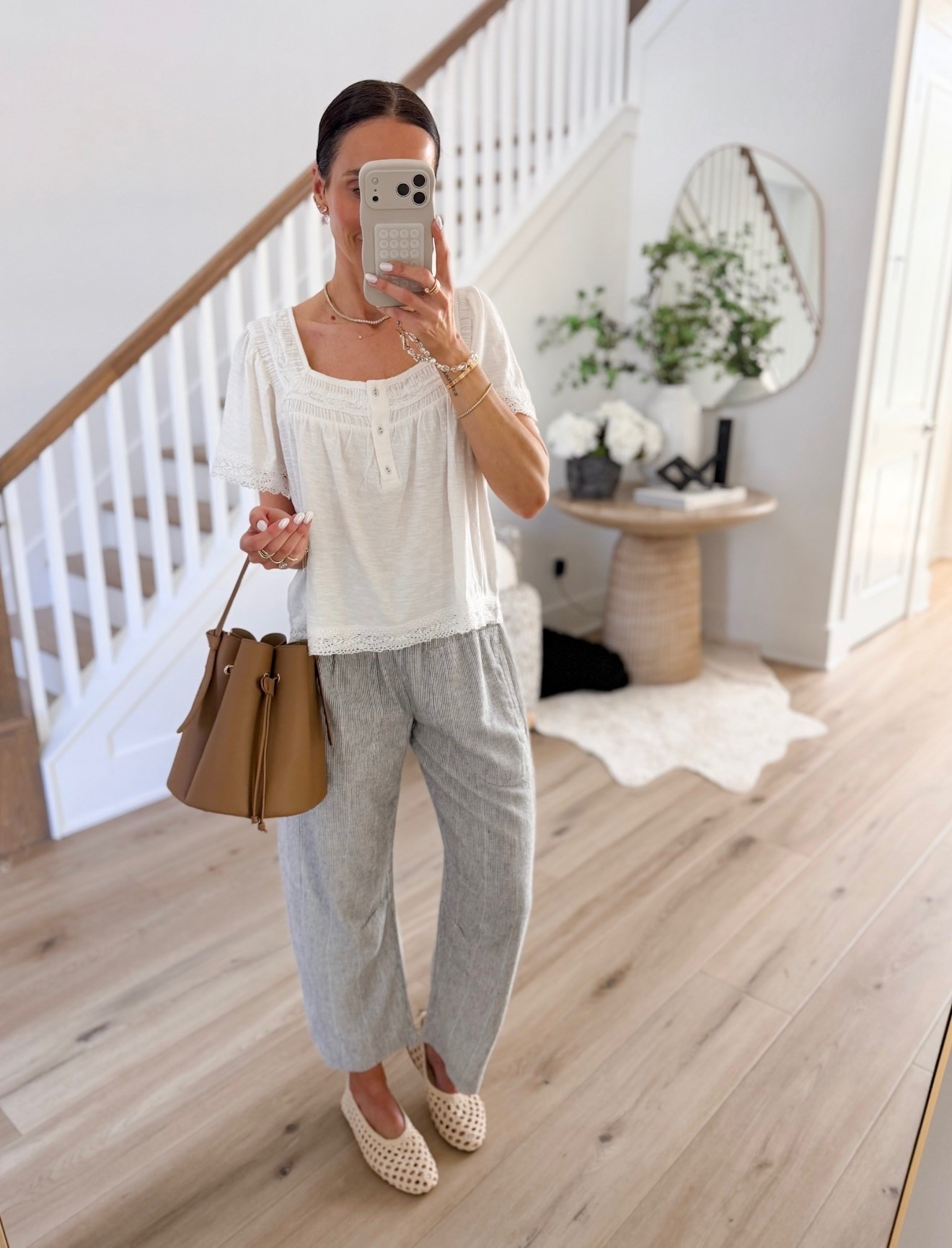 Get $50 off when you spend $150+, get $100 off when you spend $300+ at Anthropologie, ENDS TONIGHT!
Spring outfit inspo, easy spring outfits, casual spring outfit, barrel leg pants, spring blouse, Annabrstyle 

#LTKSeasonal #LTKootd #LTKSaleAlert