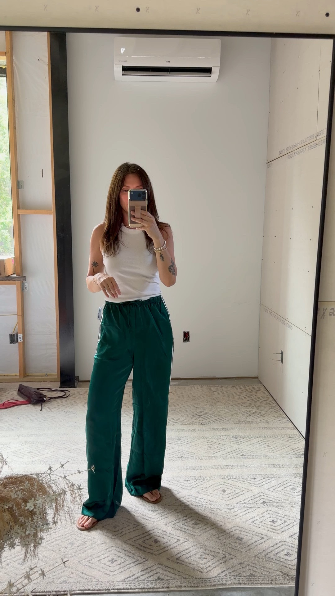 Wearing the size small long track pants and small top

#LTKSaleAlert #LTKootd