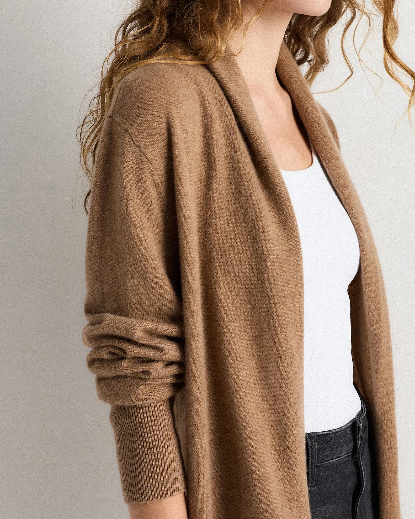 Mongolian Cashmere Duster Cardigan Sweater in Teak | Quince