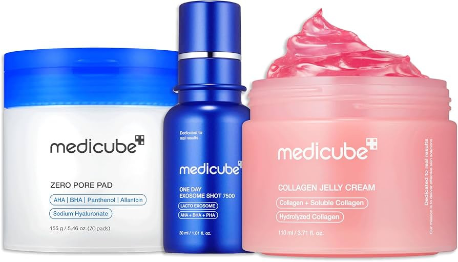 medicube Affordable Value Trio for Pore & Texture Care: Zero Pore Pads 2.0 and Zero Exosome Shot ... | Amazon (US)