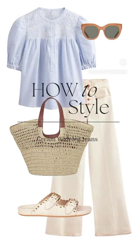 How to style cream wide leg jeans 

#LTKSeasonal #LTKstyletip