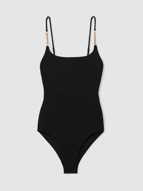 Chain Detail Underwired Swimsuit | Reiss UK