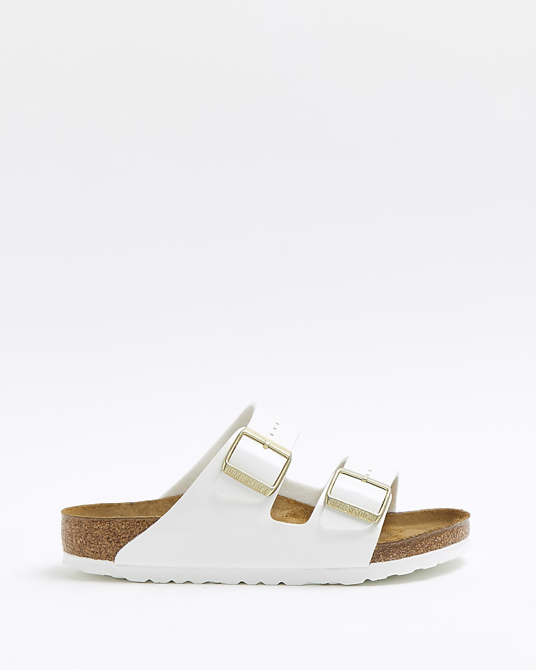 River Island Womens Birkenstock white Arizona sandals | River Island (US)