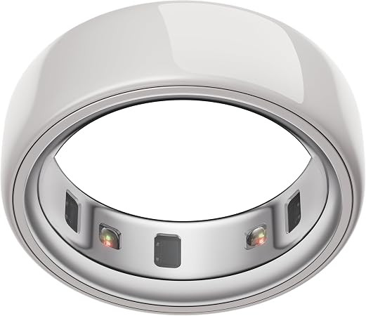 Oura Ring 4 - Ceramic Cloud - Size 9 - Sleep, Activity, Women’s Health, AI Advisor, Up to 8 Day... | Amazon (US)