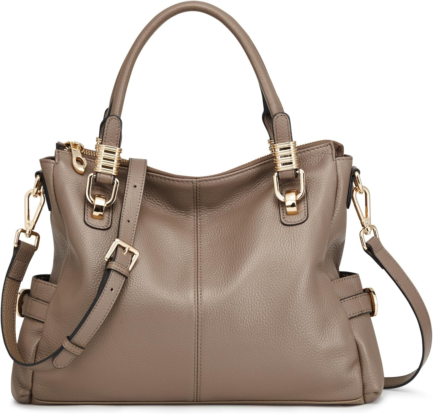 Kattee Women's Leather Purses and Handbags Satchel Tote Shoulder Bag | Amazon (US)