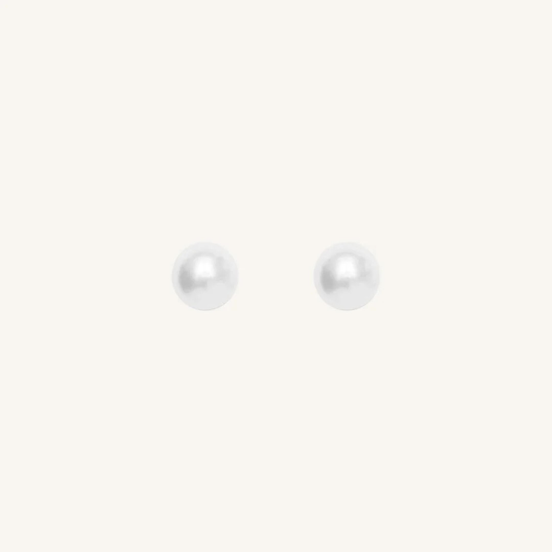 Lulu Pearl Studs - Stone of Potential | Francesca Jewellery