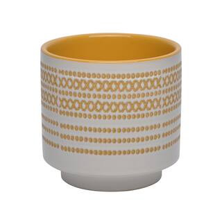5" Yellow Pattern Round Ceramic Pot by Ashland® | Michaels | Michaels Stores