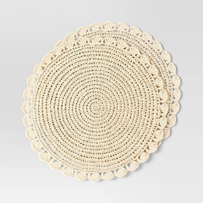 2pk Paper Charger Scallop - Threshold™ | Target