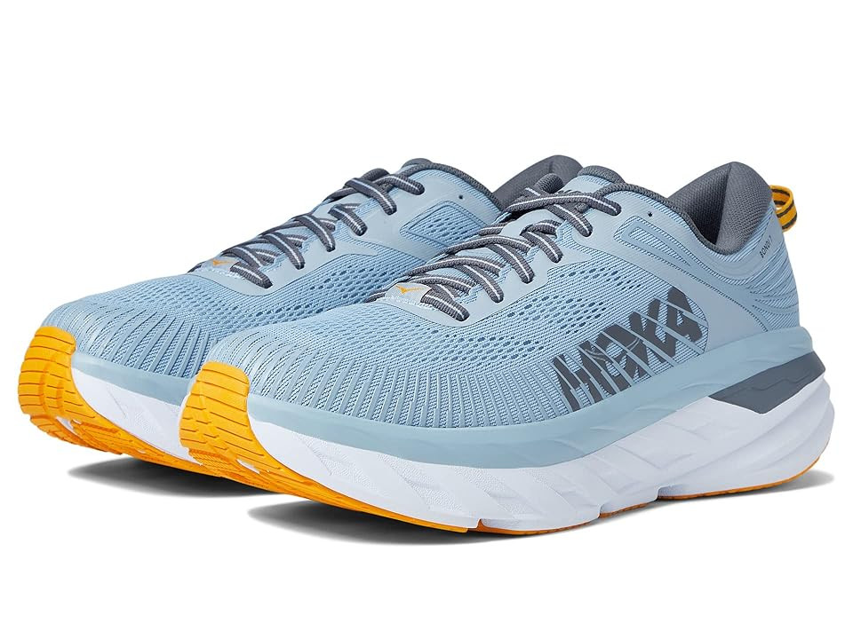 Hoka Bondi 7 (Blue Fog/Castlerock) Men's Shoes | Zappos