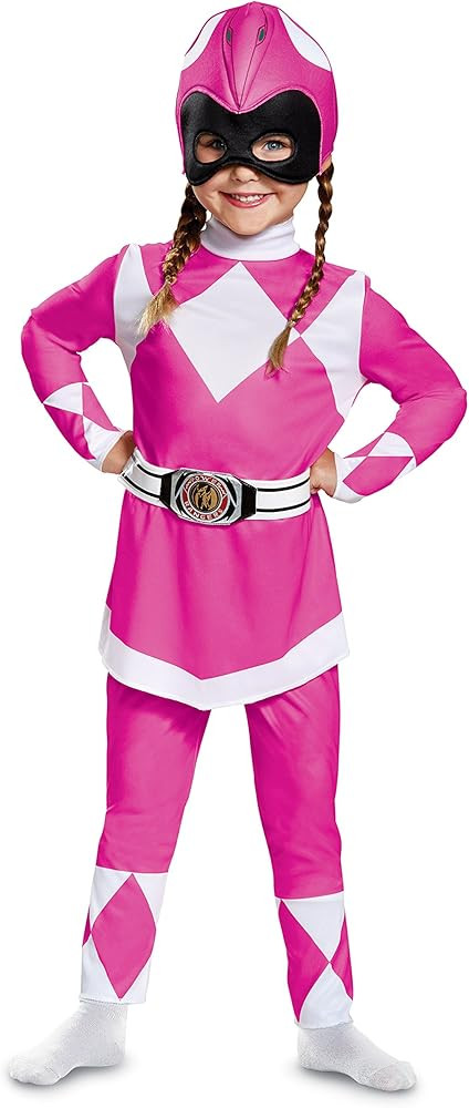 Disguise Power Rangers Pink Ranger Muscle Costume for Toddlers | Amazon (US)