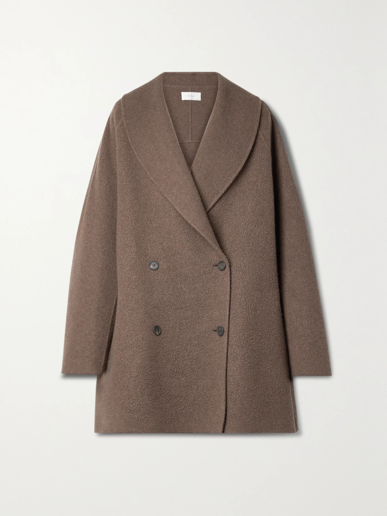 The Row - Polli Double-breasted Wool And Cashmere-blend Coat - Taupe | NET-A-PORTER (UK & EU)