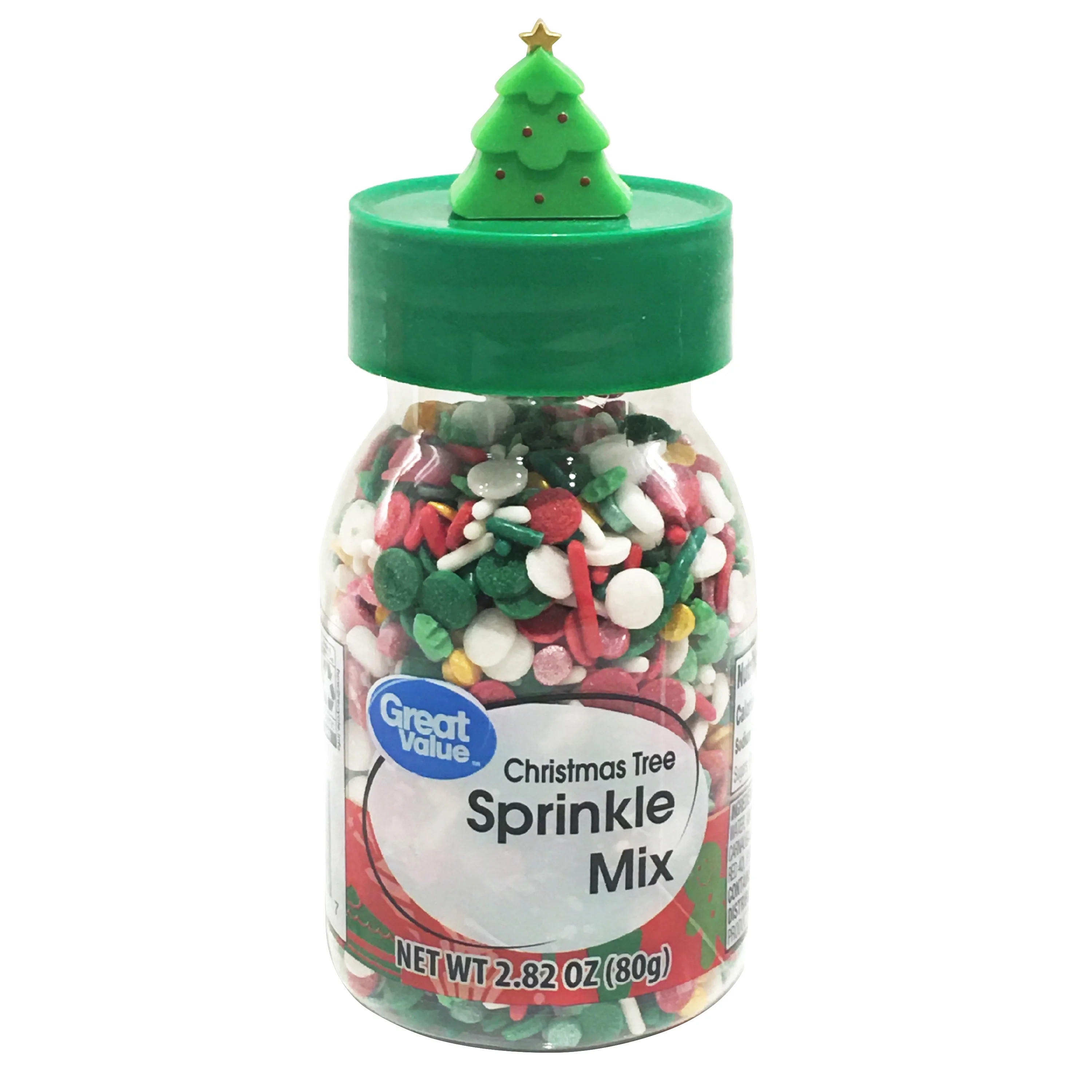 Great Value Christmas Tree Sprinkle Mix, 2.82 oz - Walmart.com | Walmart (US)