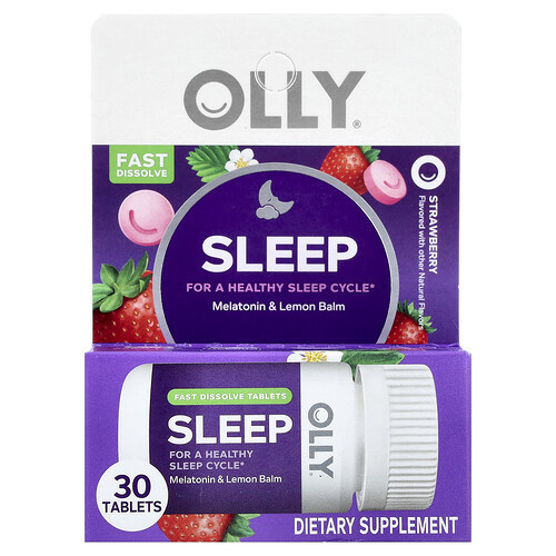 OLLY, Sleep, Strawberry, 30 Tablets | iHerb
