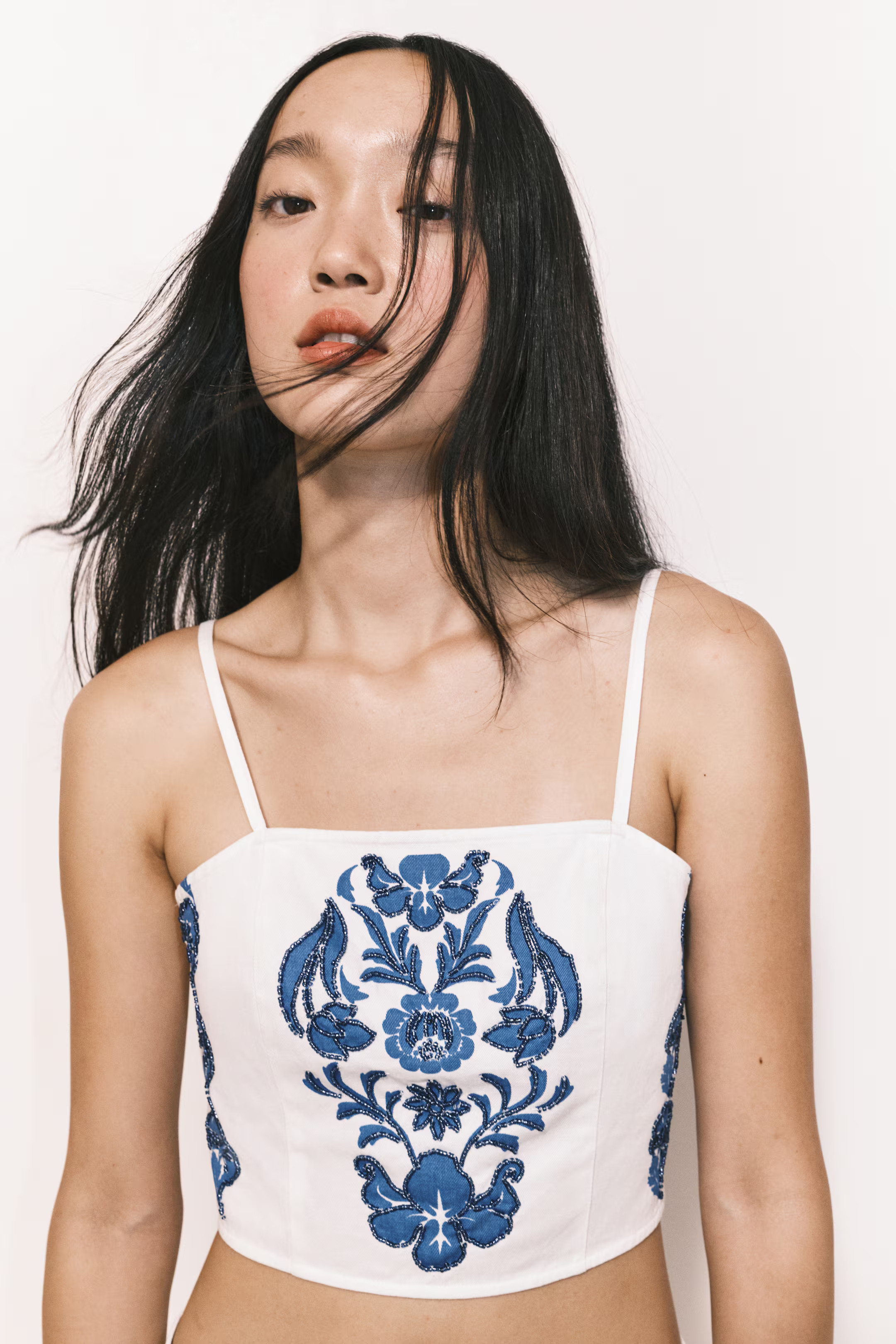 Bead-Detail Strappy Top | H&M (US + CA)