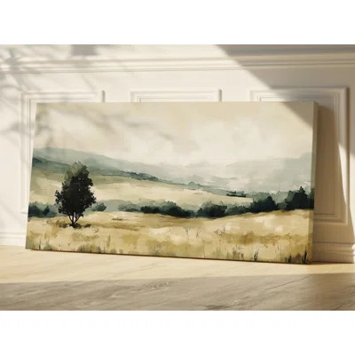 Extra Large Wall Art, Oversized Wall Art, Vintage Watercolor Canvas, Wall Hanging Canvas | Wayfair North America