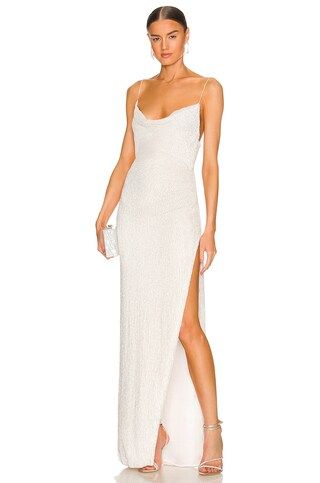 retrofete Katya Dress in Moonglow White from Revolve.com | Revolve Clothing (Global)