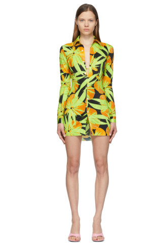 SSENSE Exclusive Pink & Green Shirt Dress | SSENSE