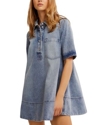 Free People Remino Denim Mini Dress  | Bloomingdale's Women | Bloomingdale's (US)