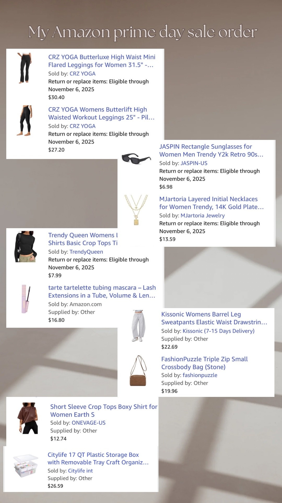 Prime Day steals you need to see 🔥
Here’s what I bought (and what’s still on sale 👀)
#PrimeDay #AmazonFinds #AmazonDeals #PrimeDayHaul #AmazonMustHaves #AmazonFavorites #AmazonFashion #PrimeDay2025


#LTKSaleAlert #LTKStyleTip #LTKFindsUnder50