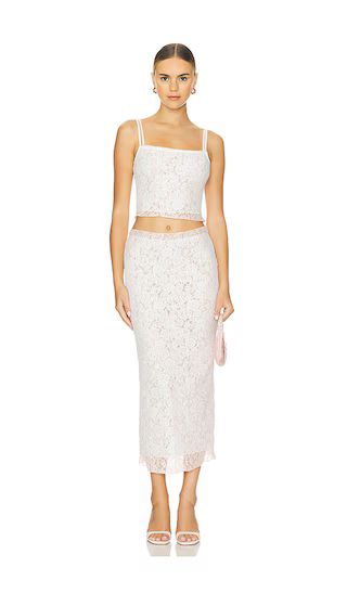 Amalie Skirt Set in White | Revolve Clothing (Global)