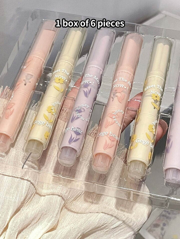 Set Of 6 Moisturizing Jelly Lipstick With Mirror Finish, Long Lasting, Non-sticky, Easy-to-apply,... | SHEIN