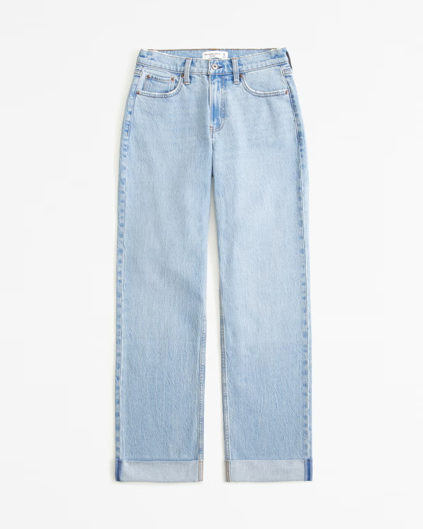 Women's Curve Love Low Rise Baggy Jean | Women's Clearance | Abercrombie.com | Abercrombie & Fitch (US)