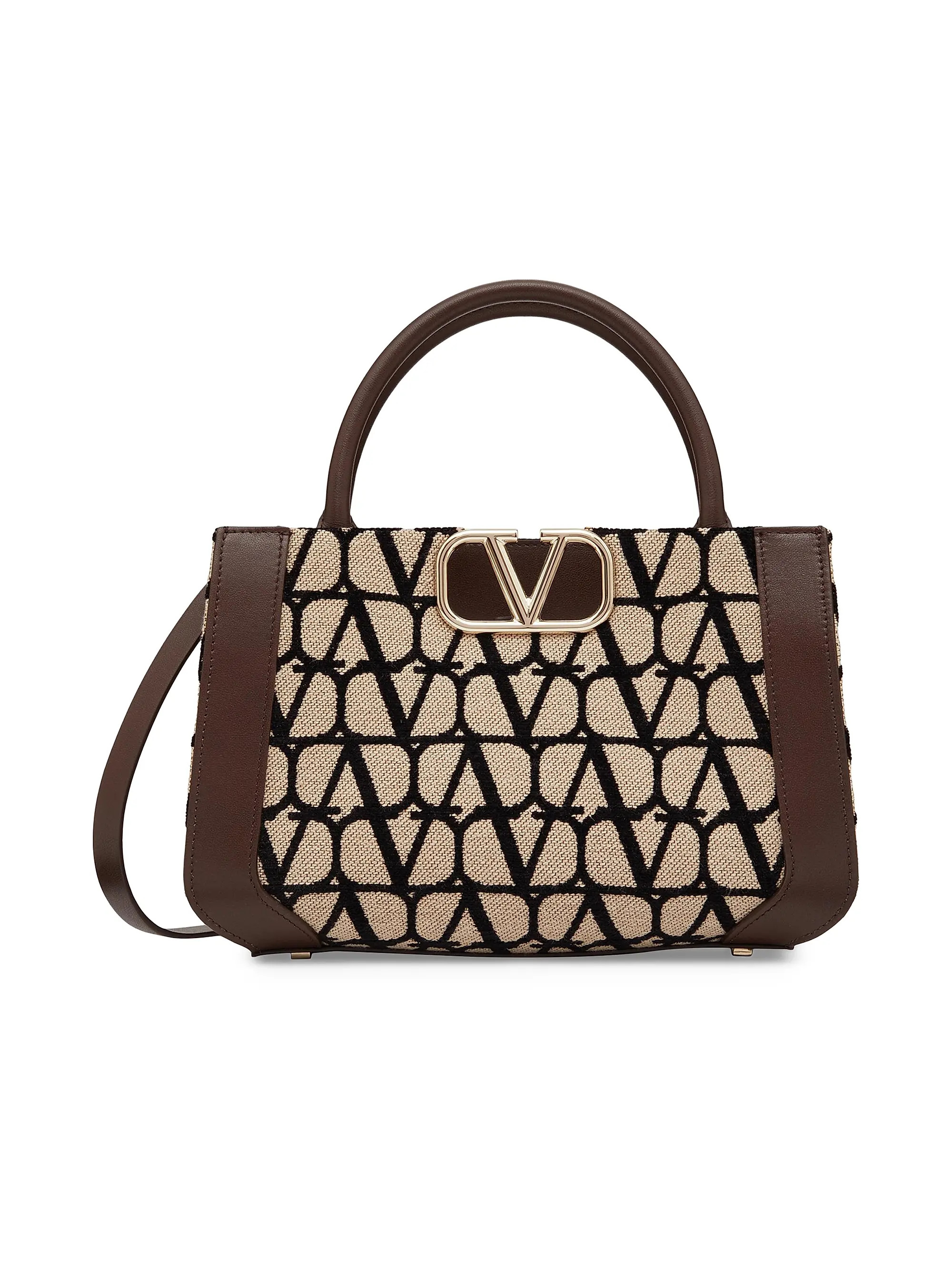 Small VLogo Signature Toile Iconographe Tote Handbag | Saks Fifth Avenue