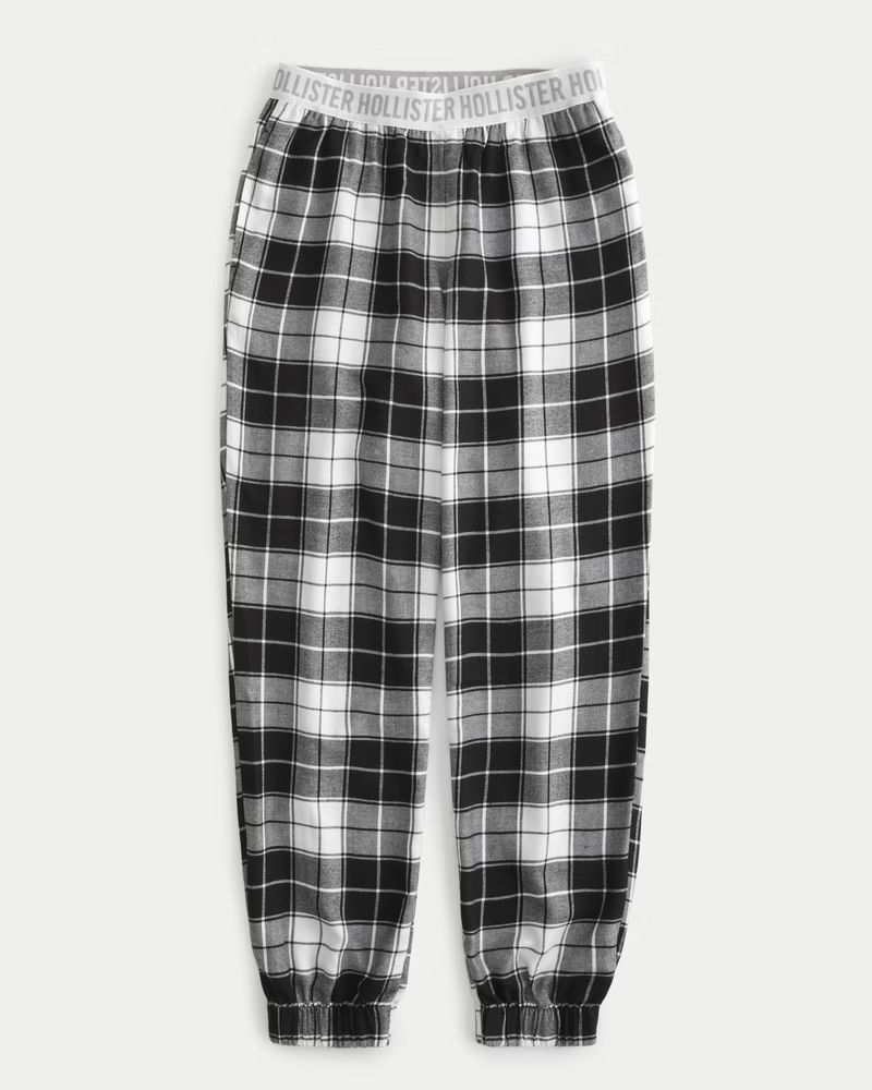 Ultra High-Rise Flannel Sleep Joggers | Hollister (US)