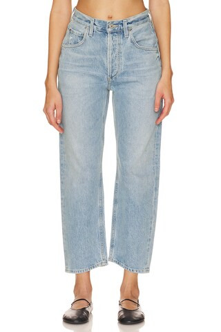 Citizens of Humanity Dahlia Bow Leg Baby Roll Jeans in Ribbon from Revolve.com | Revolve Clothing (Global)