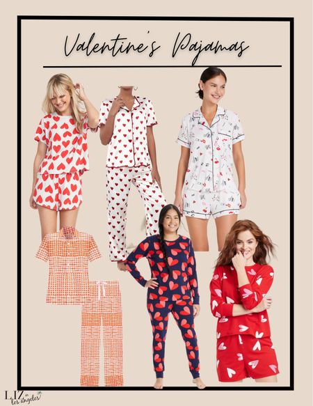 Adorable festive valentines pajamas are one of my favorite choices for loungewear this winter.  I love holiday pajamas for comfy options at home and as weekend wear.  These are festive and fun for the upcoming valentines holiday 

#LTKSeasonal #LTKFind #LTKstyletip