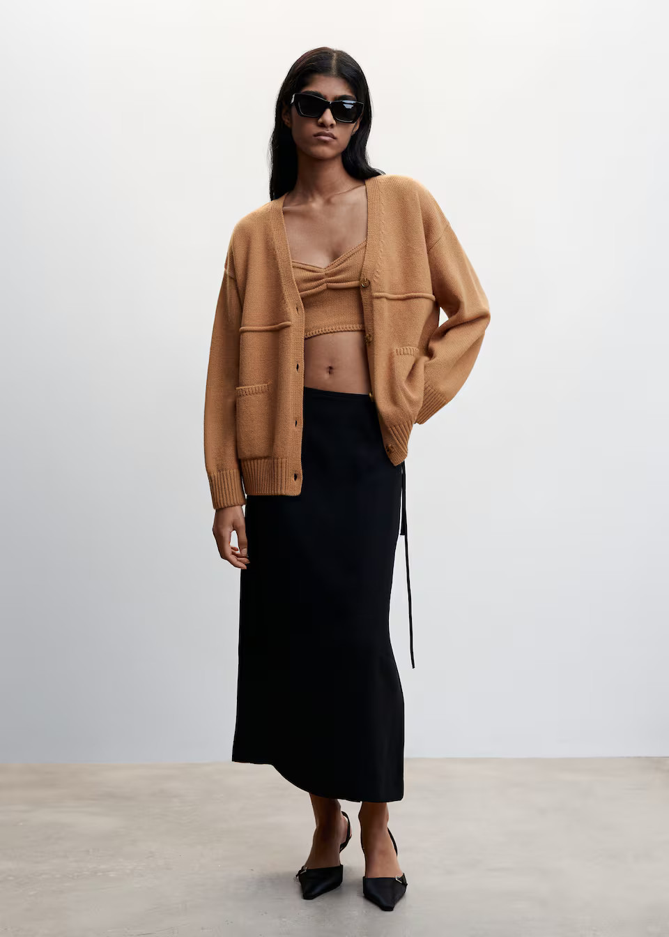 Pocket knit cardigan -  Women | Mango USA | MANGO (US)