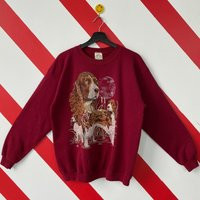 Vintage 90S Graphics Dog Sweatshirt Morning Sun Crewneck Portrait Sweater Pullover Puppy Print Logo  | Etsy (US)