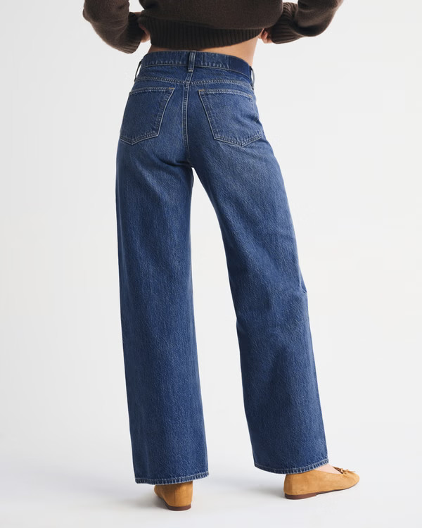 High Rise Wide Leg Jean | Abercrombie & Fitch (US)