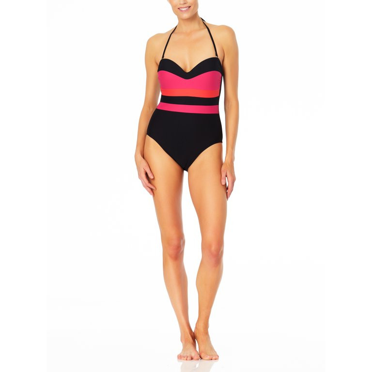 Sandflower Women's Colorblock One Piece Swimsuit | Walmart (US)