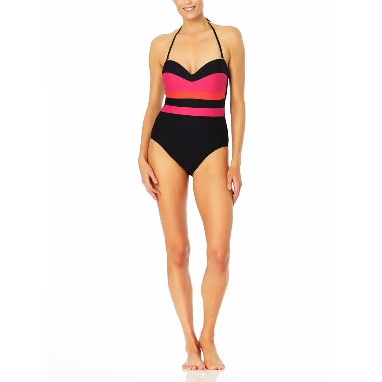 Sandflower Women's Colorblock One Piece Swimsuit | Walmart (US)