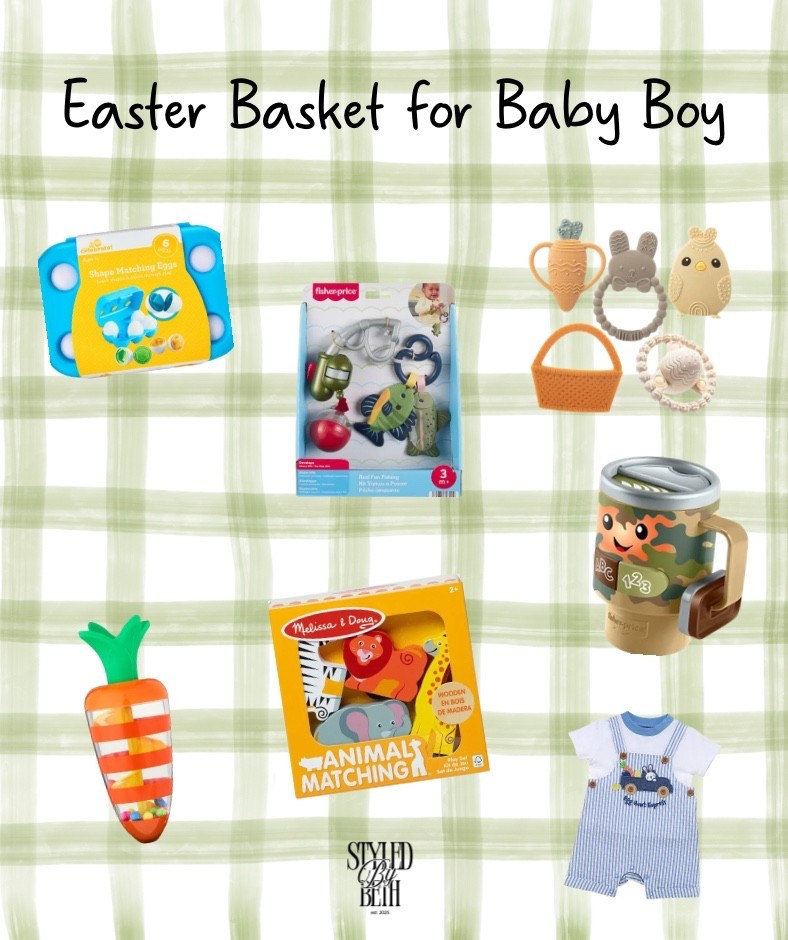 Baby Boy Easter Basket Inspo 🐰💙

Skip the candy — think cute + useful 🙌🏼
Teethers, learning toys, snack cups & the sweetest little spring outfit 🧺✨


Save this for later 💙

#LTKSeasonal #LTKBaby #LTKSpringSale
