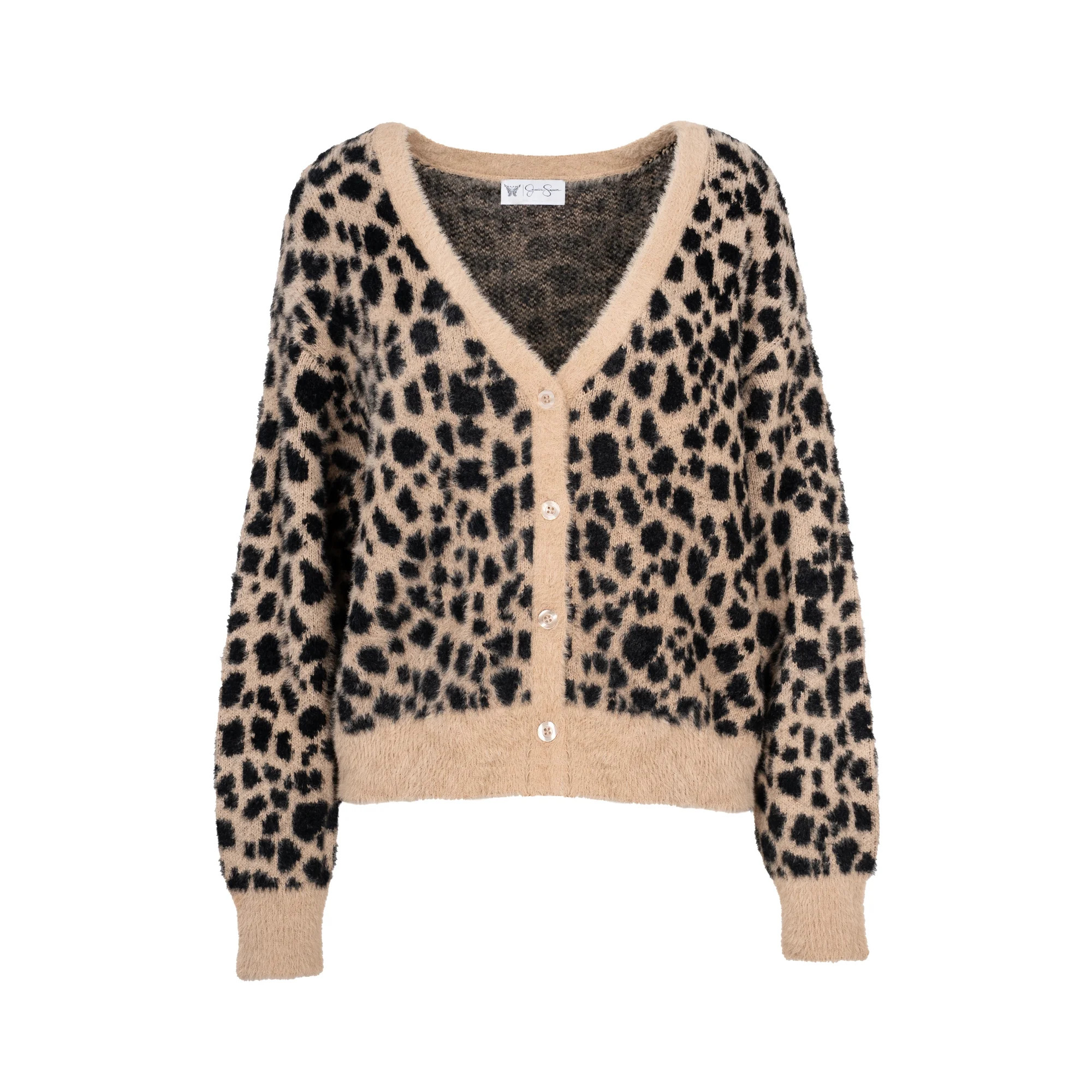 Jessica Simpson Women's Dionne Eyelash Cardigan Sweater, Midweight, Sizes XS-XL | Walmart (US)