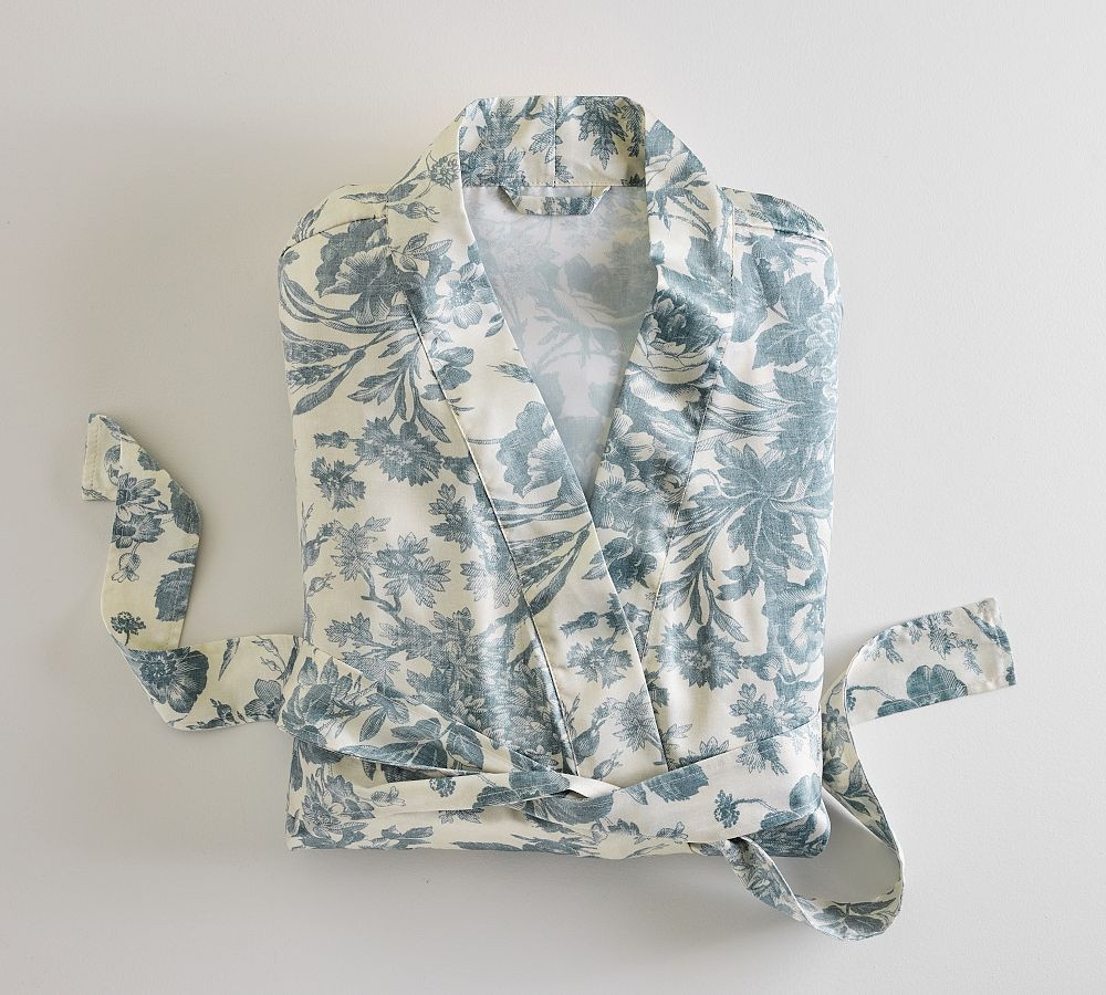 Sorrel Print Robe, Medium/Large, Blue Multi | Pottery Barn (US)