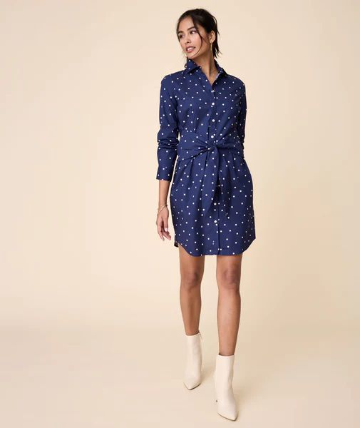 Stretch Cotton Madeleine Shirt Dress | UNTUCKit (US)