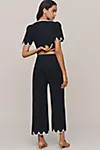 The Colette Scalloped Crop Wide-Leg Pants by Maeve | Anthropologie (US)