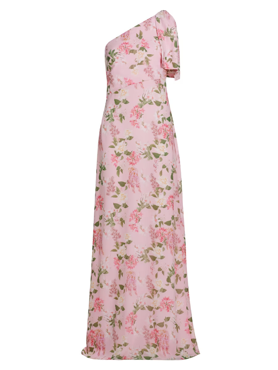 Chelsea Floral One-Shoulder Gown | Saks Fifth Avenue